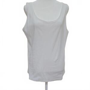 Westbound 100% Cotton Women's Tank Top - Size XL - Versatile White
